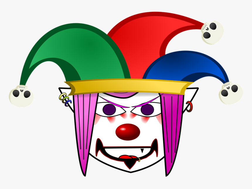 Harley Quinn Clipart Jester - Evil Gif Png, Transparent Png
