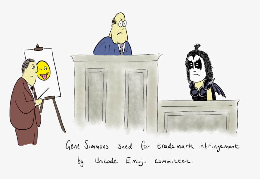 Gene Simmons Sued For Trademark Infringement By Unicode - Kiss Emoji Gene Simmons, HD Png Download