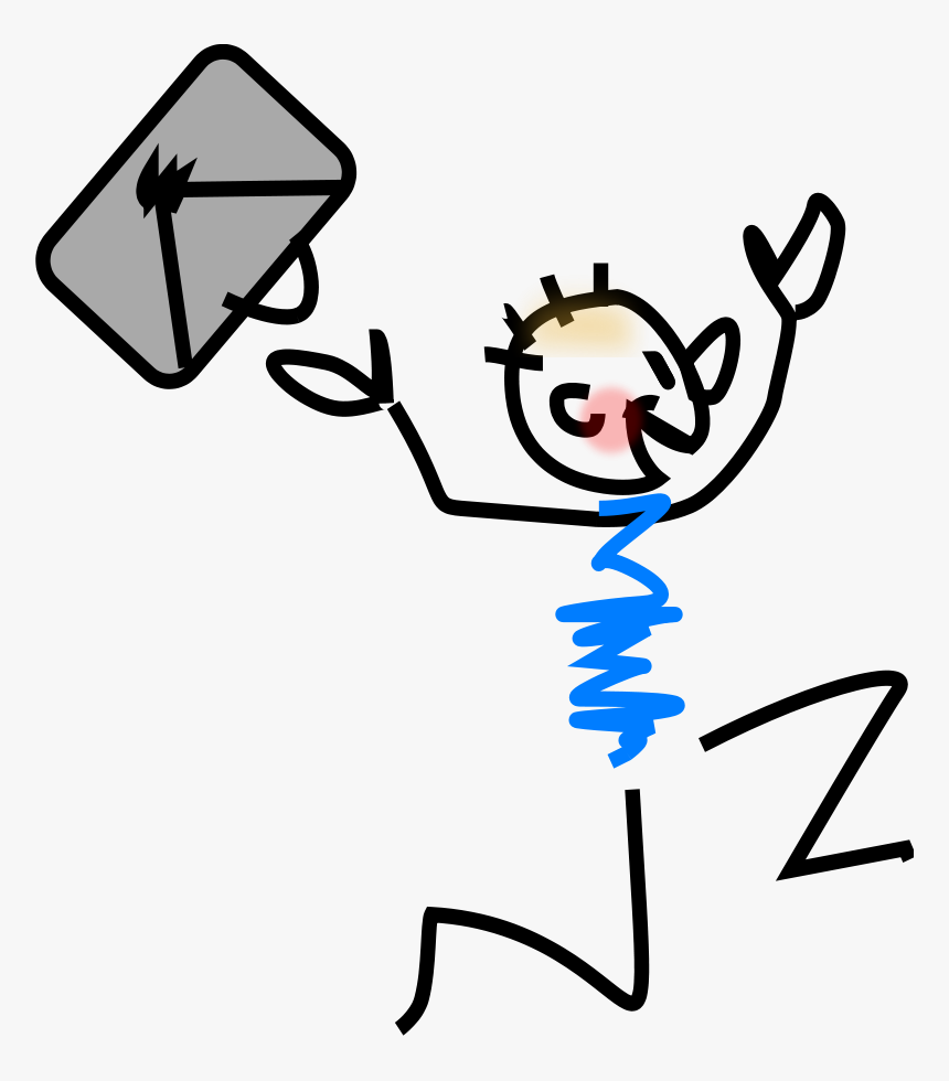 Meander Running Dog Clipart, Vector Clip Art Online, - Clip Art Happy Man, HD Png Download