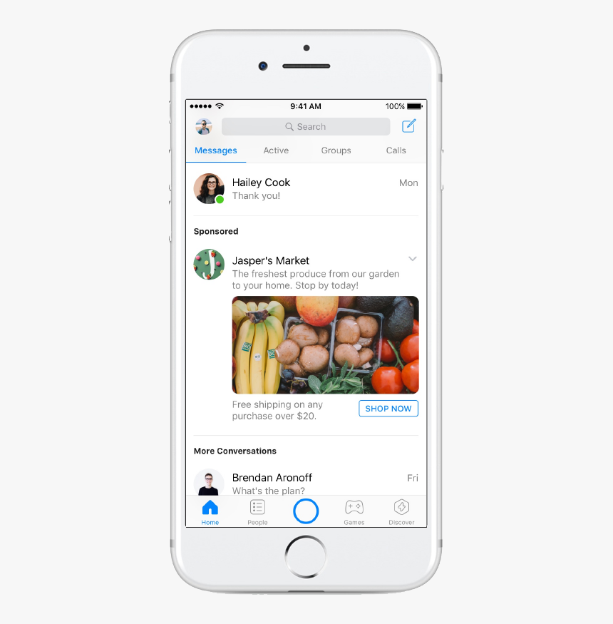 Facebook Messenger Ads - Facebook Messenger Ad Placement, HD Png Download
