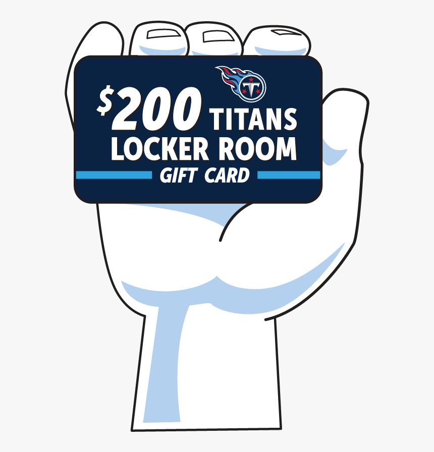 $200 Titans Locker Room Gift Card, HD Png Download