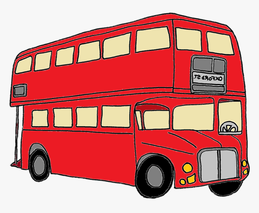 Clipart Of Bus, Bus In And Bus On, HD Png Download