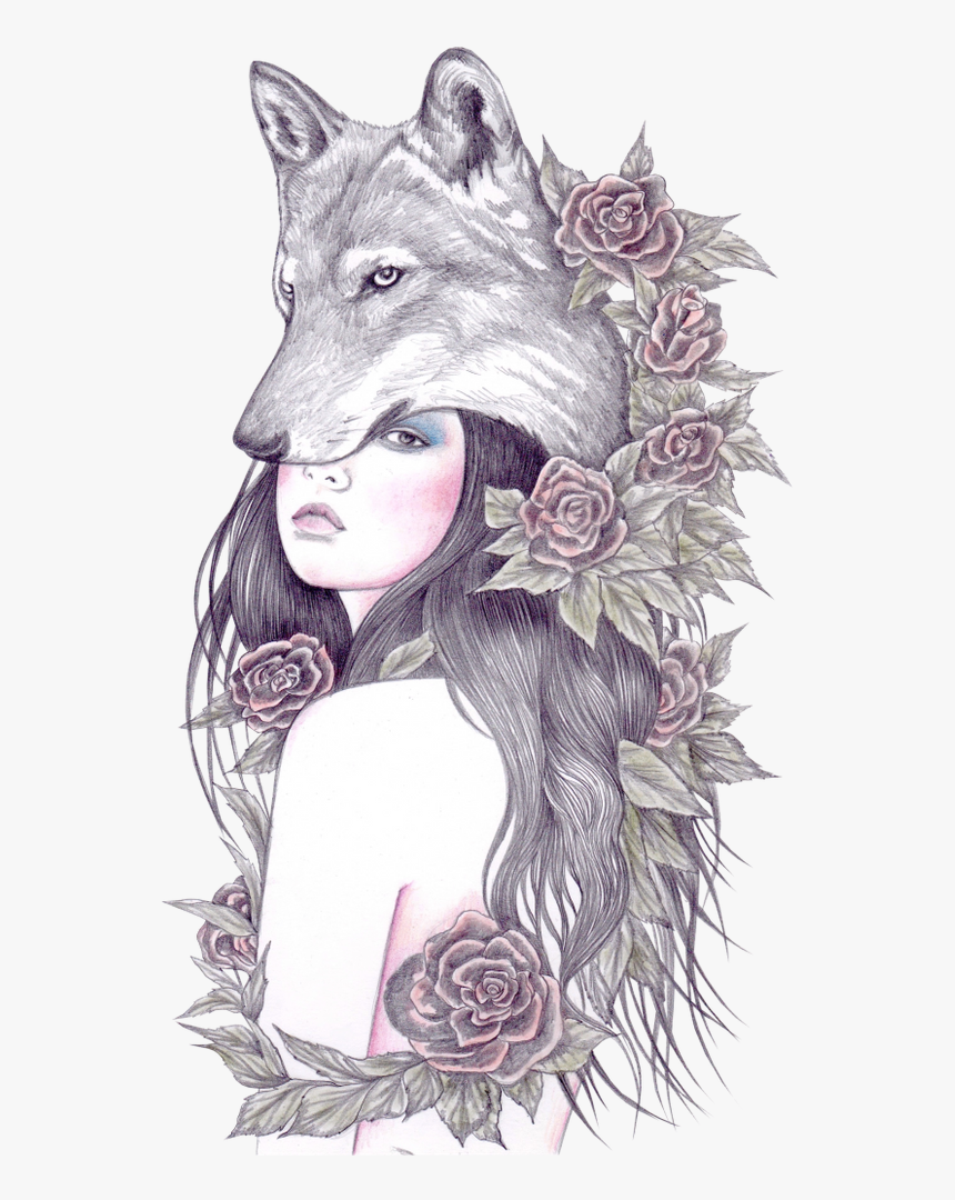 Wolf Art Png, Transparent Png