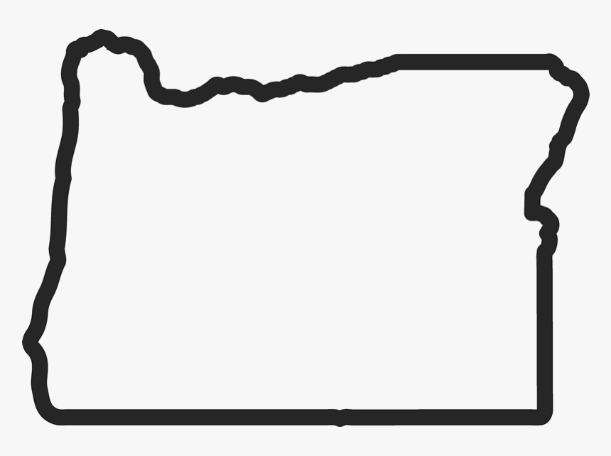 Oregon Outline Rubber Stamp, HD Png Download