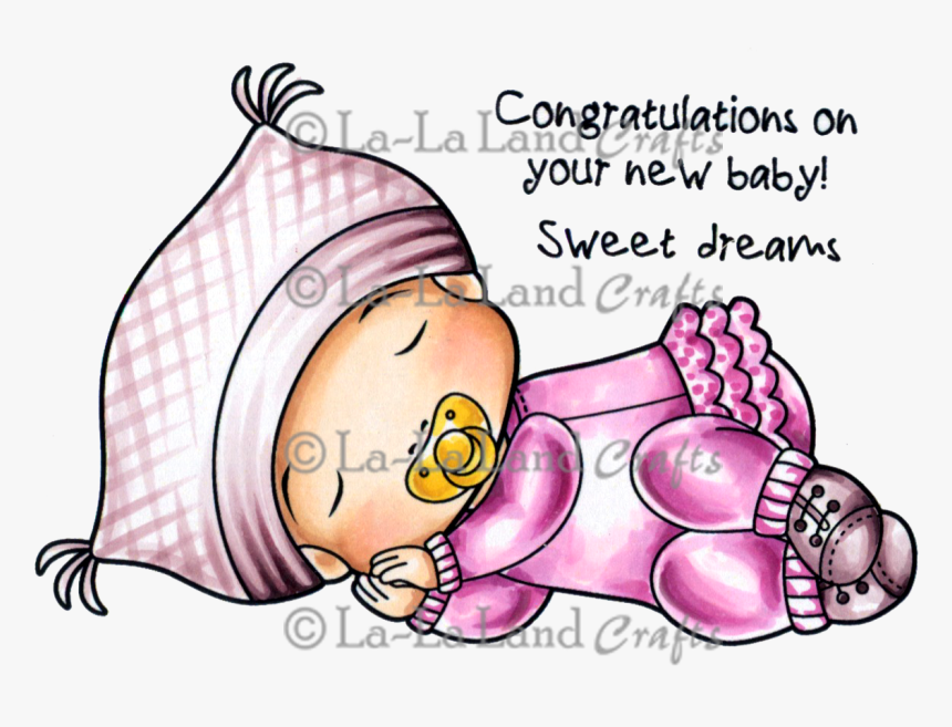 Sleeping Baby Marci Digi Stamp, HD Png Download