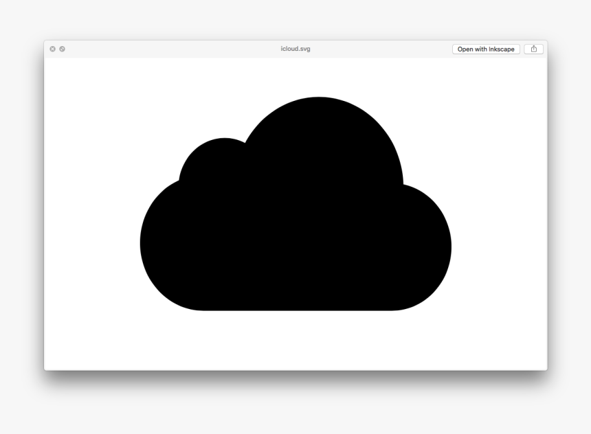 The Icloud Logo As Shown In A Preview Window On Os, HD Png Download