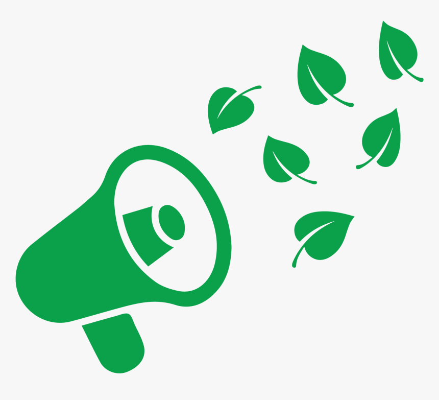 A Megaphone Spreading Leaves, HD Png Download