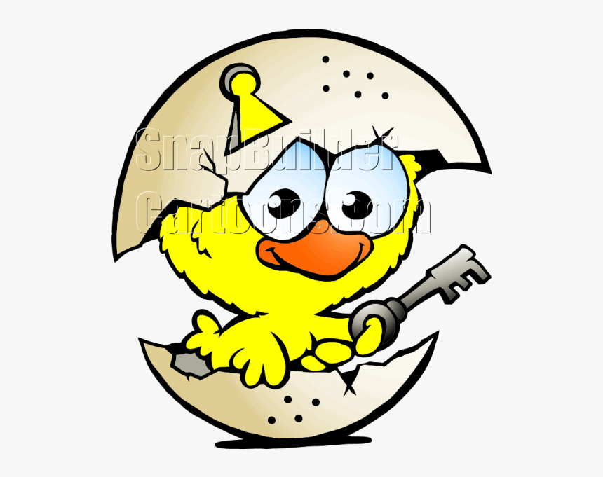 Chicken Egg Hatched With Key, HD Png Download