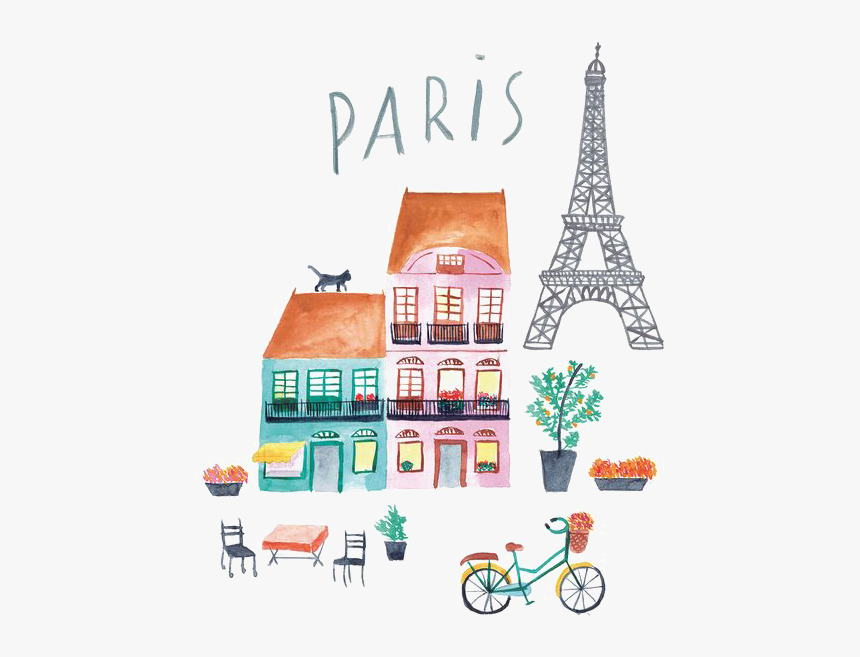 Clip Art Paris Illustration, HD Png Download