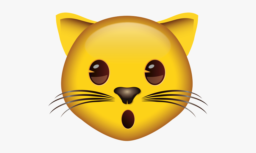 Surprised Face Emoji Png, Transparent Png