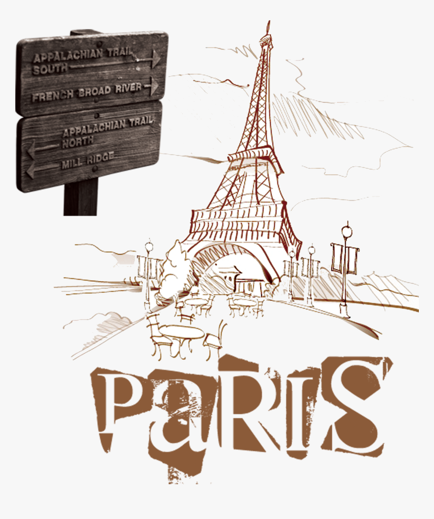 Svg Royalty Free Download Paris Vector Sketch, HD Png Download