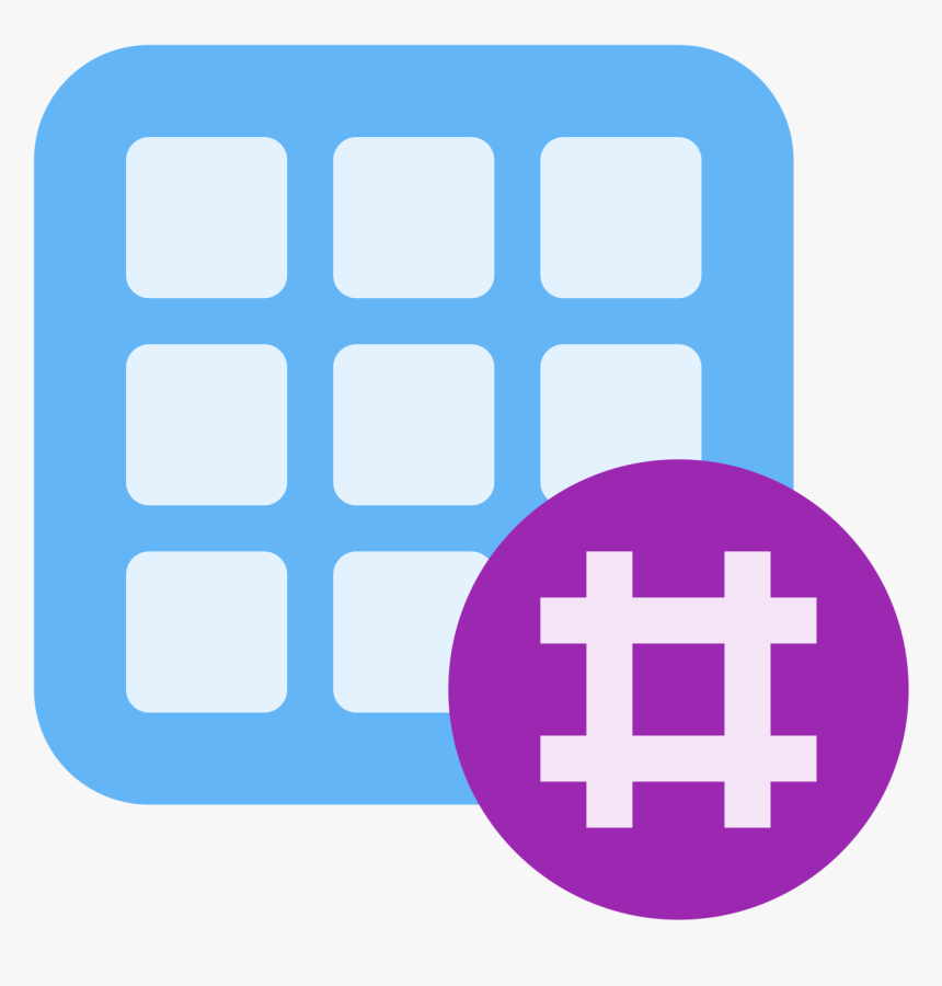Hashtag Activity Grid Icon, HD Png Download