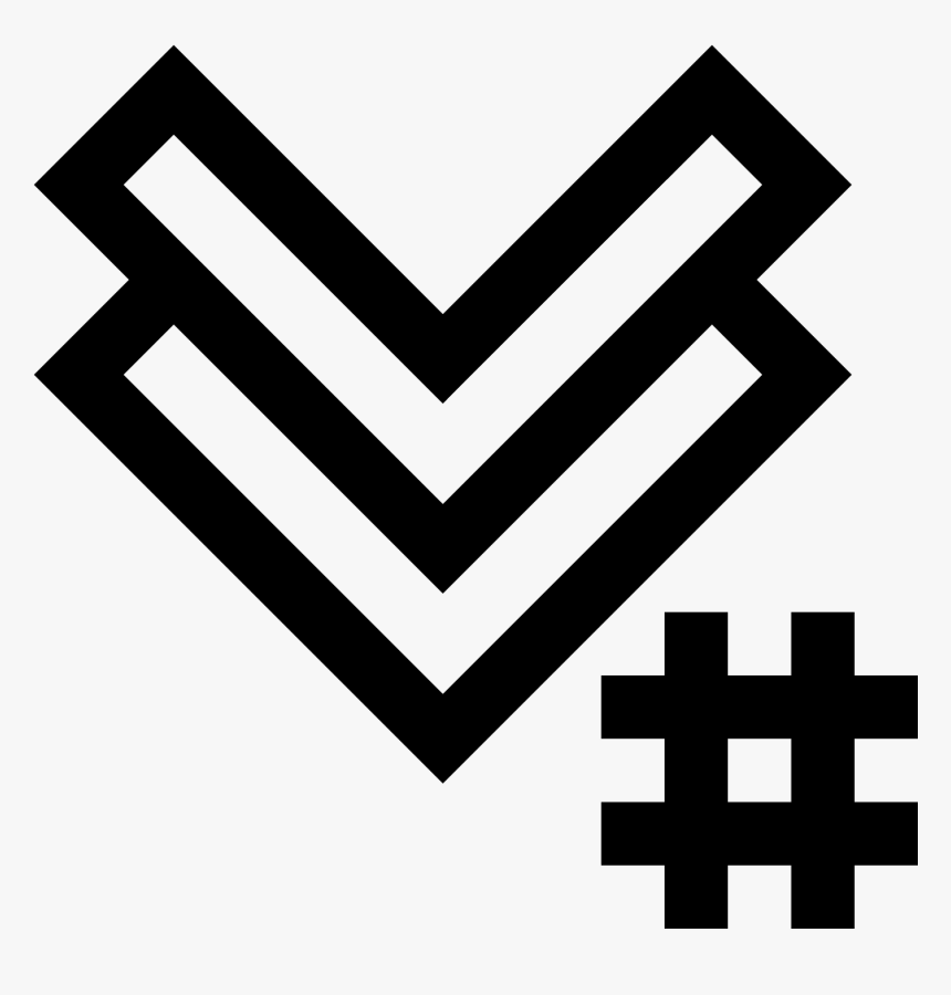 Hashtag Segno A V Icon, HD Png Download