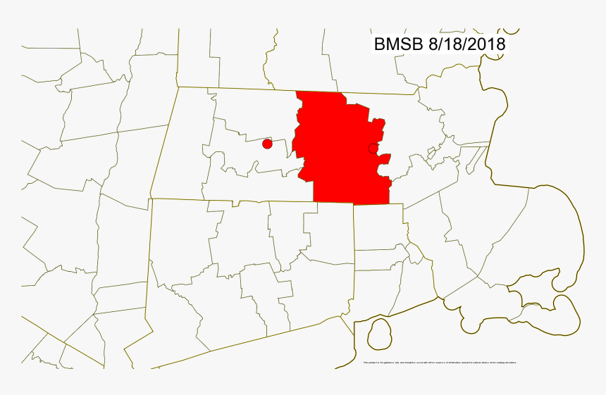 Ma Bmsb County Presence Map, HD Png Download