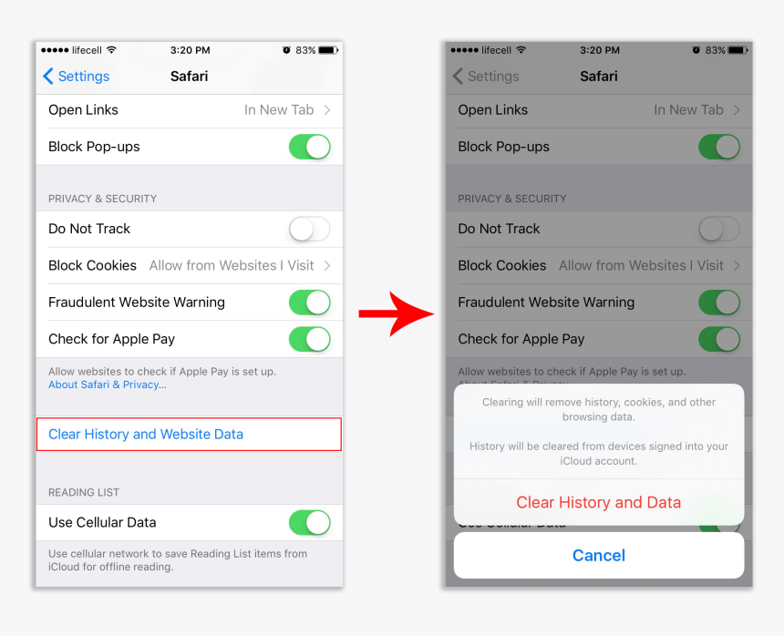 Clear Cache On Iphone, HD Png Download