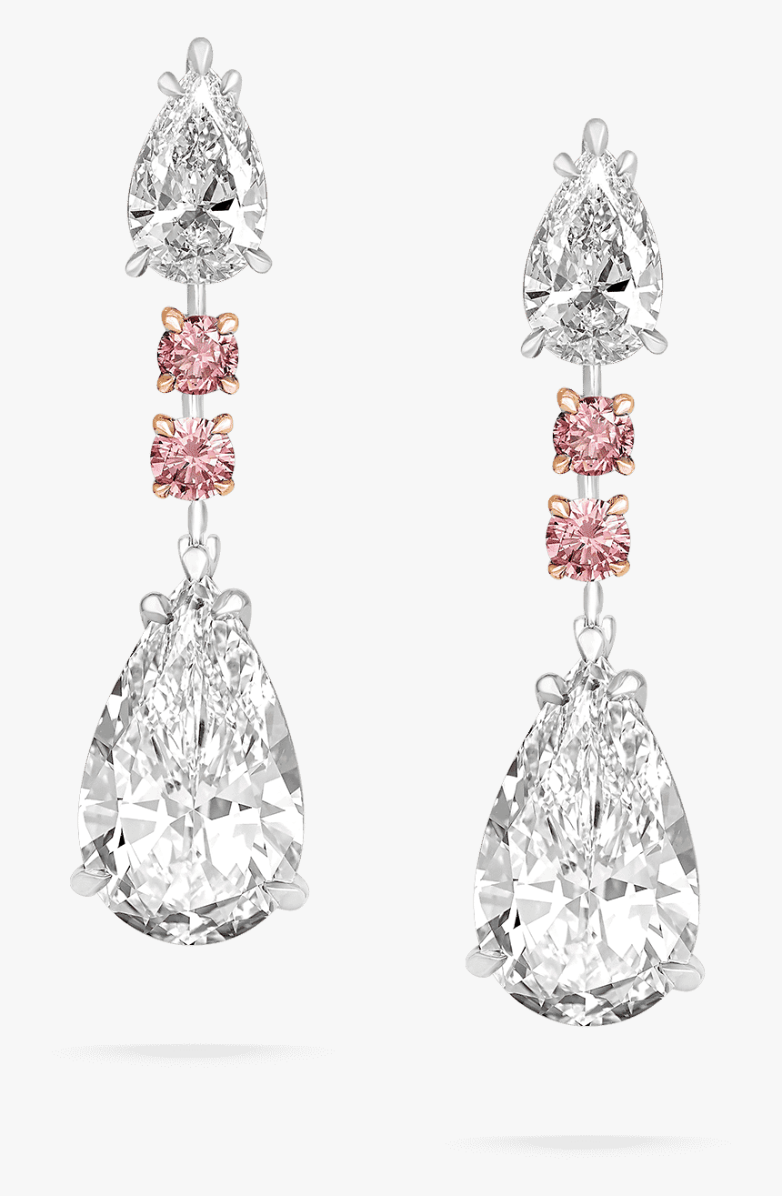 Important White Diamond Earrings, HD Png Download