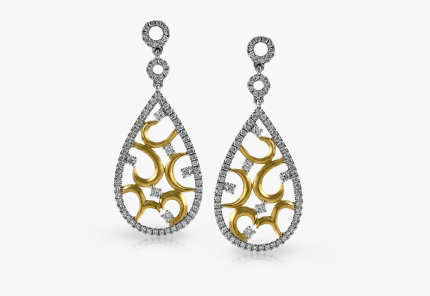 14k Gold Two-tone Diamond Earrings 
 Class, HD Png Download