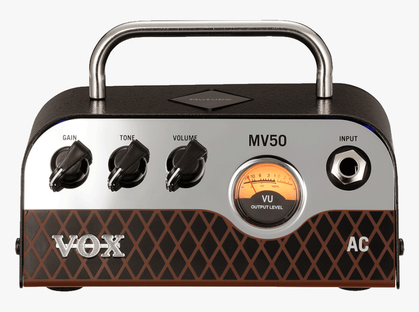 Front View Of Silver, Brown, And Black Vox Mini Amplifier, HD Png Download