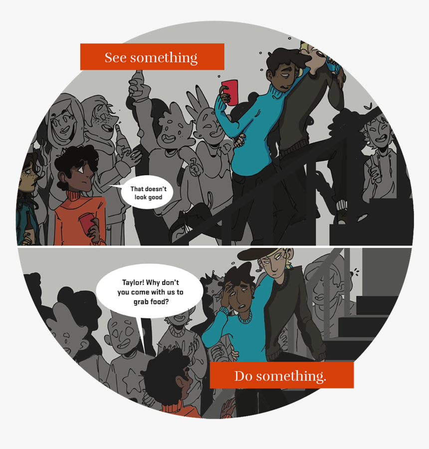 Image Showing An Apparently Drunk Student Being Walked, HD Png Download