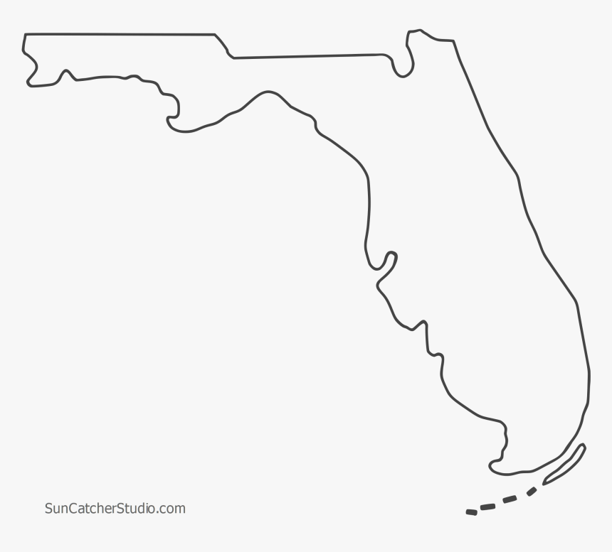 Florida Outline Png, Transparent Png
