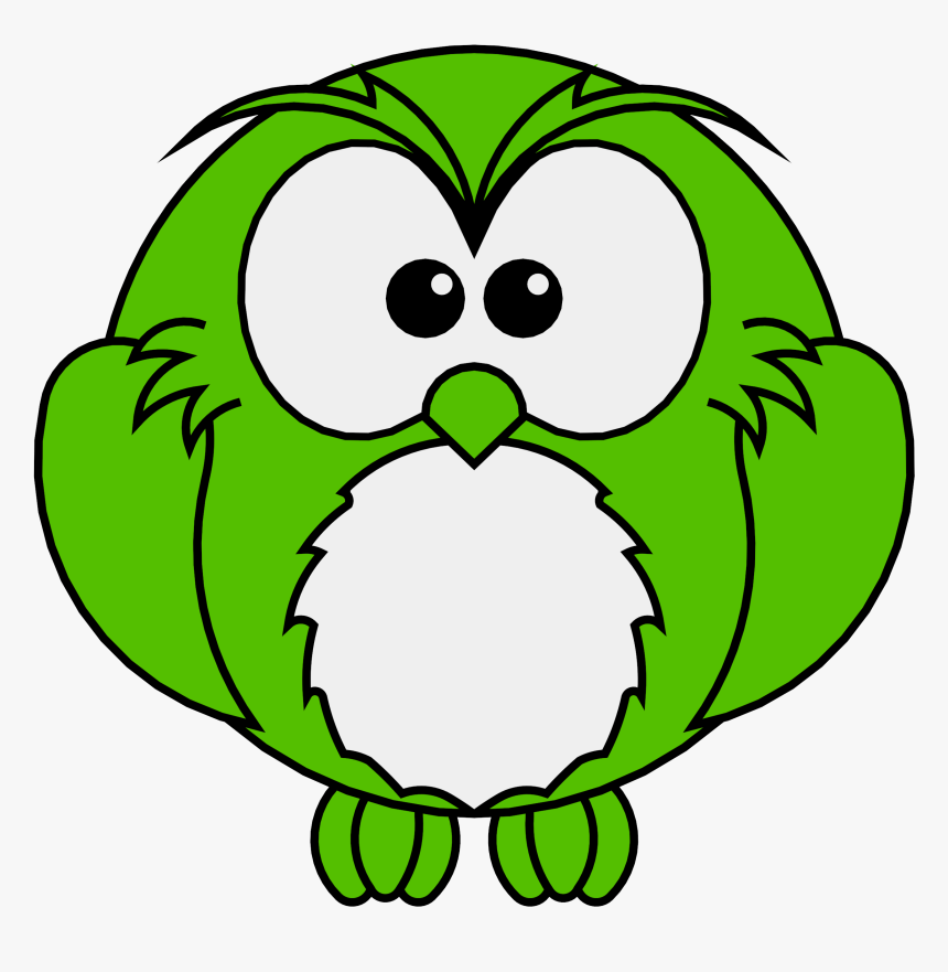 Green Owl Clipart Png, Transparent Png
