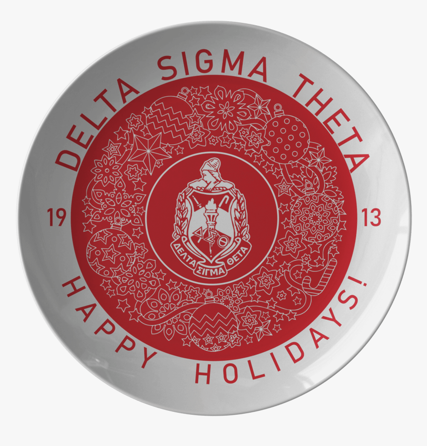 Delta Sigma Theta Christmas Plate, HD Png Download
