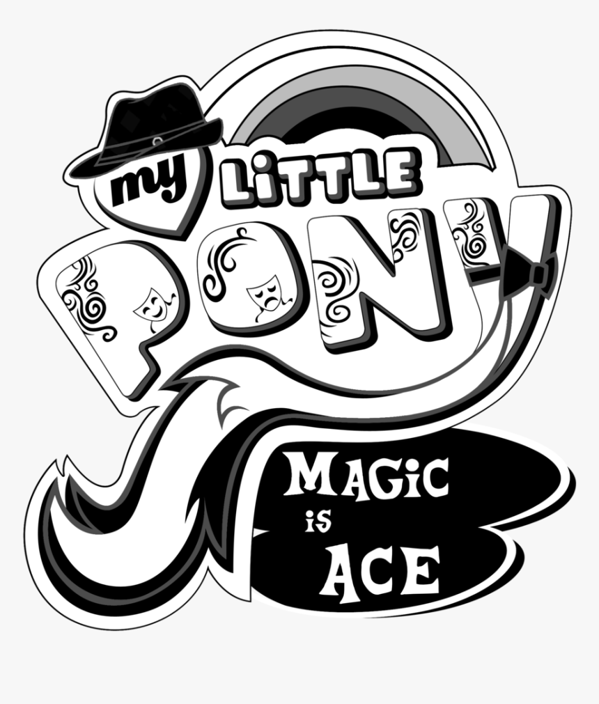 Transparent My Little Pony Clipart Black And White, HD Png Download
