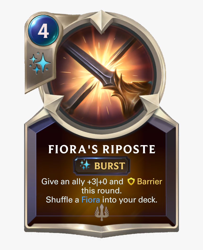 Fiora S Riposte Card Image, HD Png Download