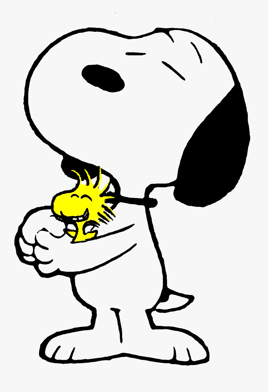 Snoopy Hugging His Friend By Bradsnoopy On, HD Png Download