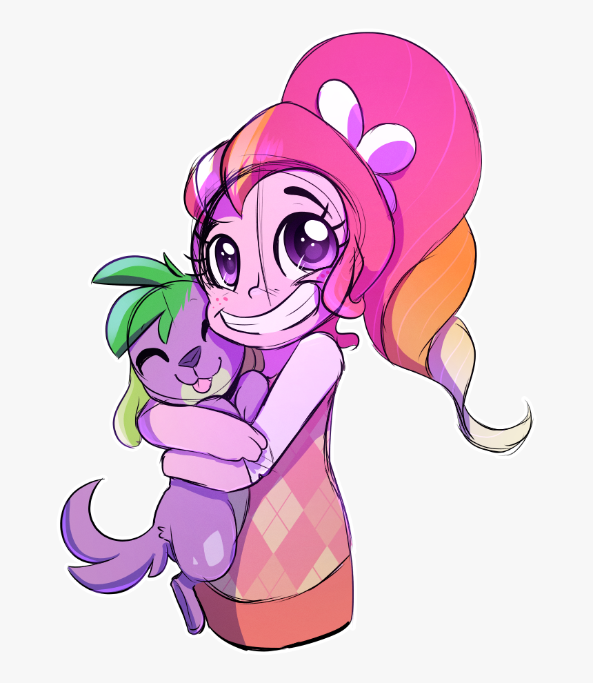 Girl Hugging Dog Clipart, HD Png Download