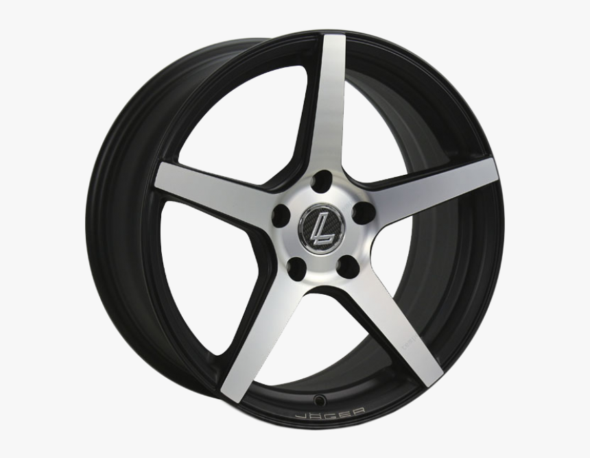 /27092016/lenso Jager Alpine Matte Black Machined Face, HD Png Download