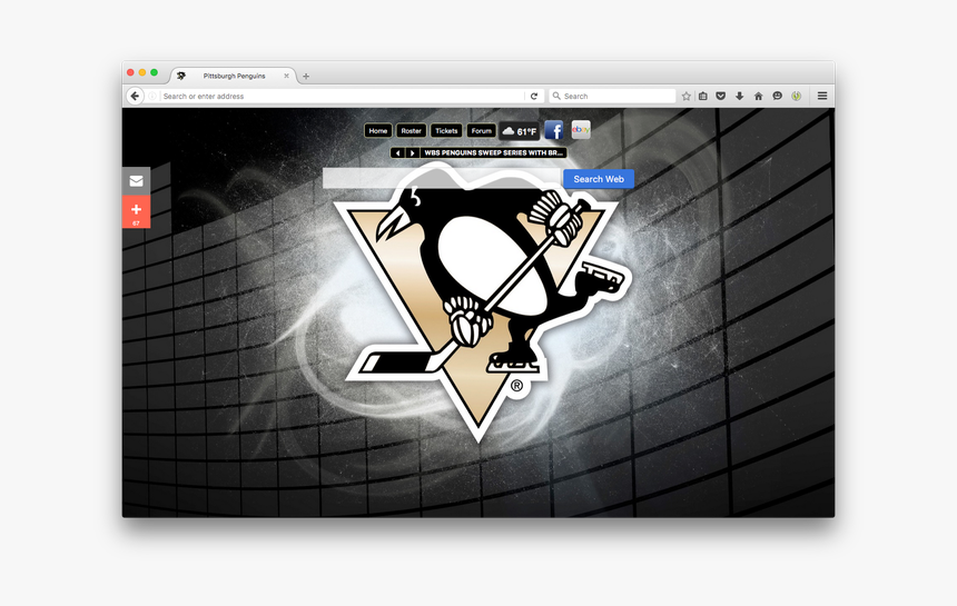 Pittsburgh Penguins New Tab, HD Png Download