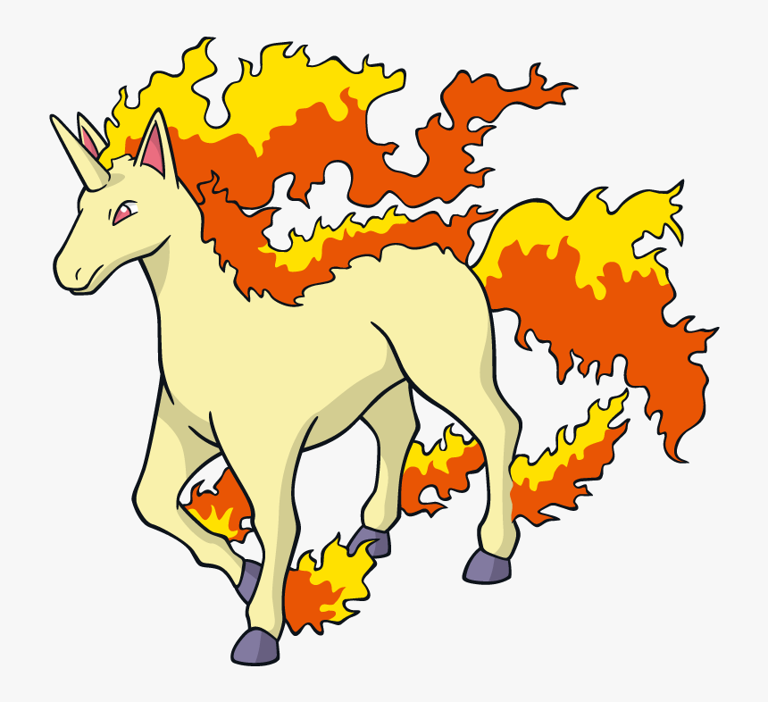 Rapidash Pokemon Character Vector Art, HD Png Download