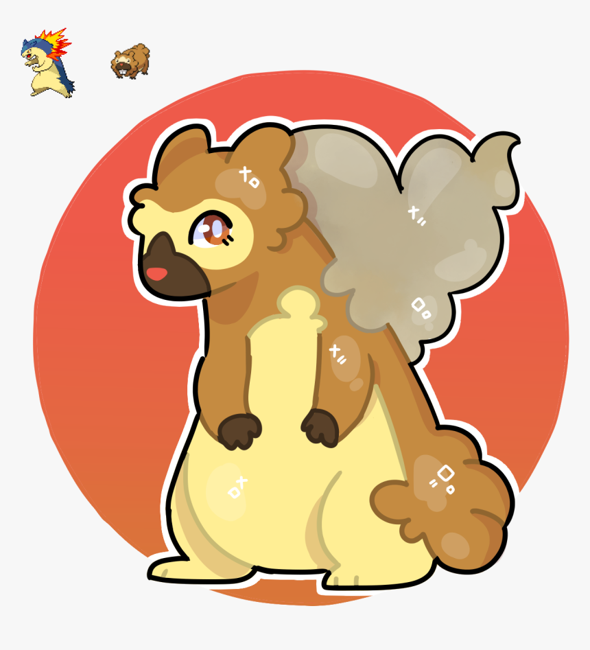 Bidoof And Typhlosion Fusion, HD Png Download