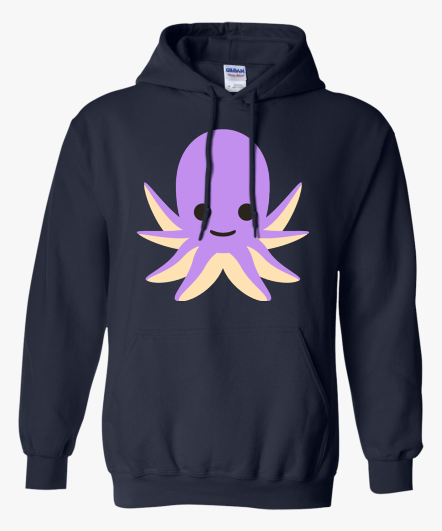 Octopus Emoji Hoodie, HD Png Download