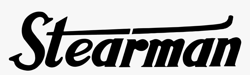 Stearman Logo Black And White, HD Png Download