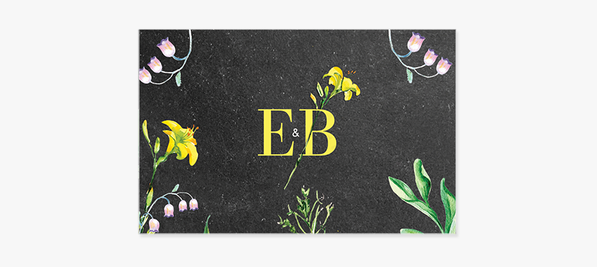 Botanical Place Card For Wedding, HD Png Download