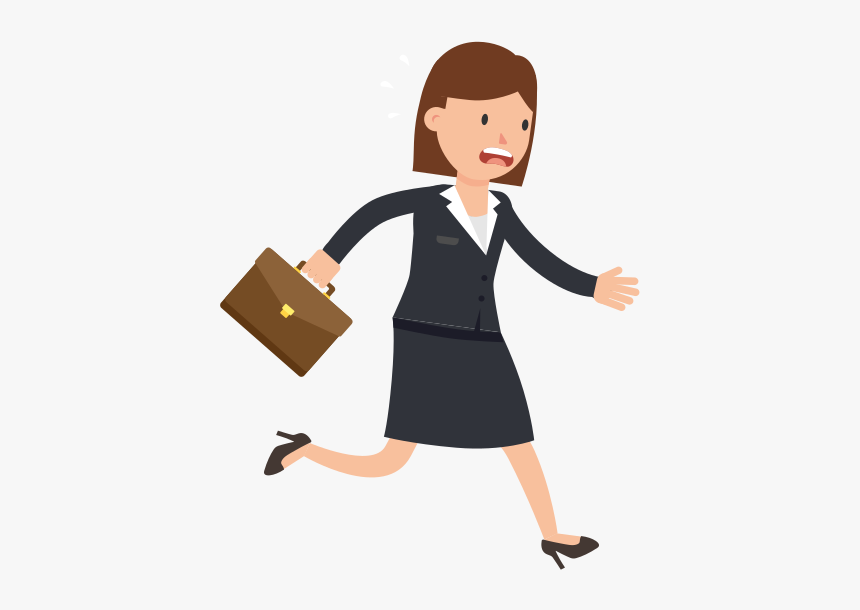 Woman Running Png, Transparent Png