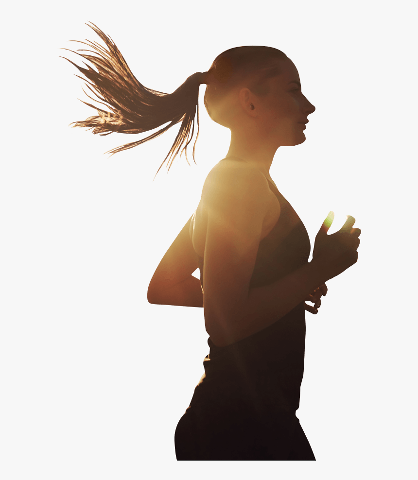 Illustration Of Running Path Behind The Woman Animated, HD Png Download