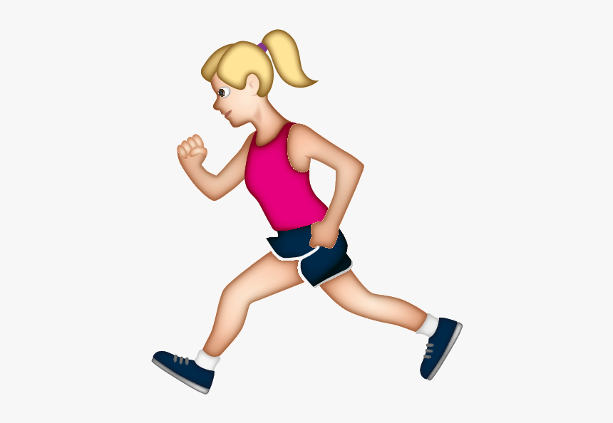 Woman Running Png, Transparent Png