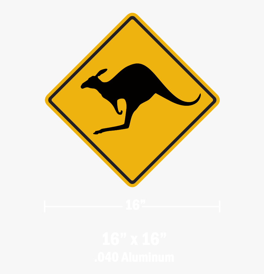 Kangaroo Crossing Sign $25, HD Png Download