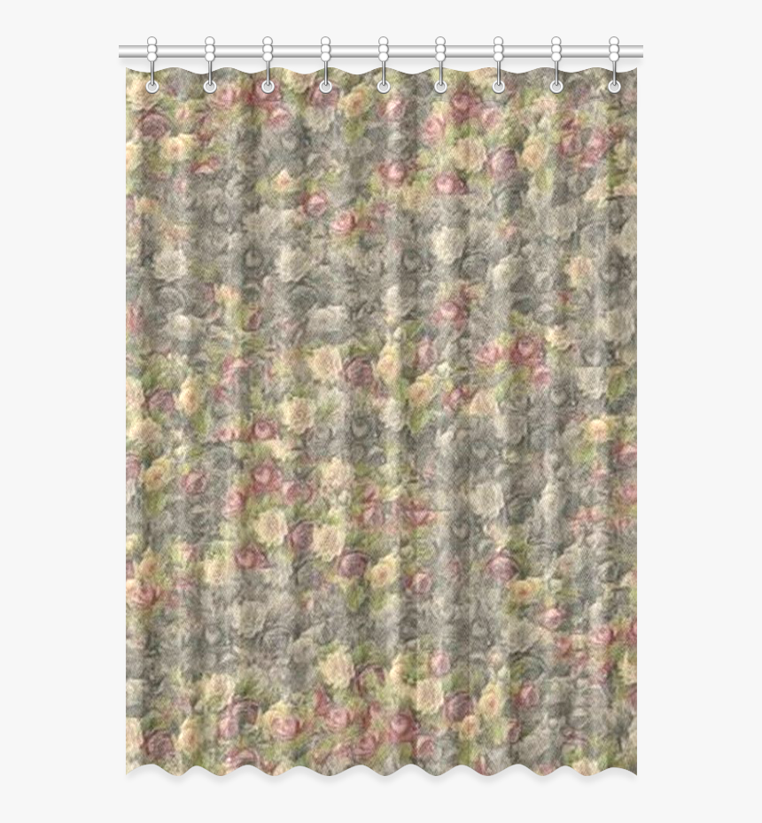 Vintage Gothic Rose Window Curtain, HD Png Download