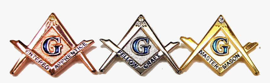 Entered Apprentice Fellow Craft Master Mason Pins, HD Png Download