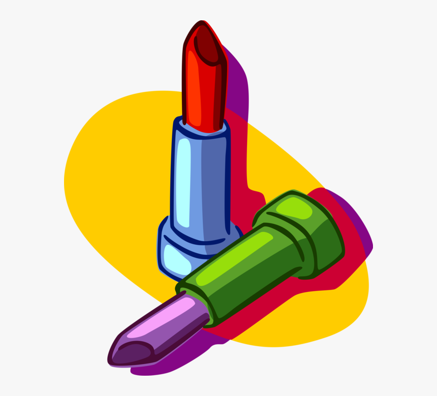 Vector Illustration Of Lipstick Cosmetic Beauty Product, HD Png Download