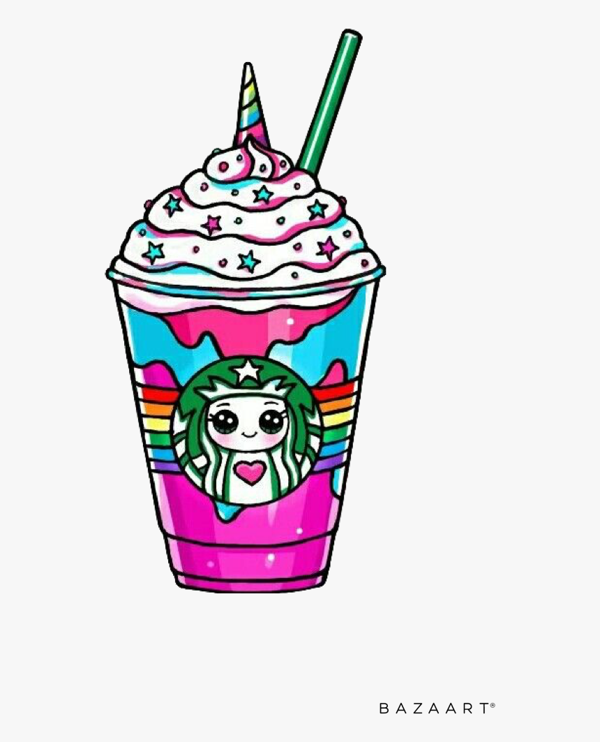 Transparent Unicorn Frappuccino Png, Png Download