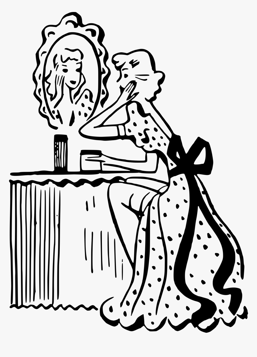 Makeup Black And White Clipart, HD Png Download