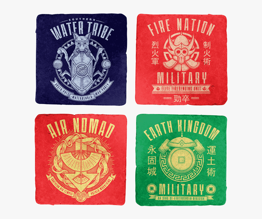 Avatar The Last Airbender Coaster Set, HD Png Download