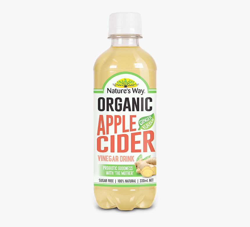 523151 Natures Way Apple Cider Vinegar Drink Ginger, HD Png Download