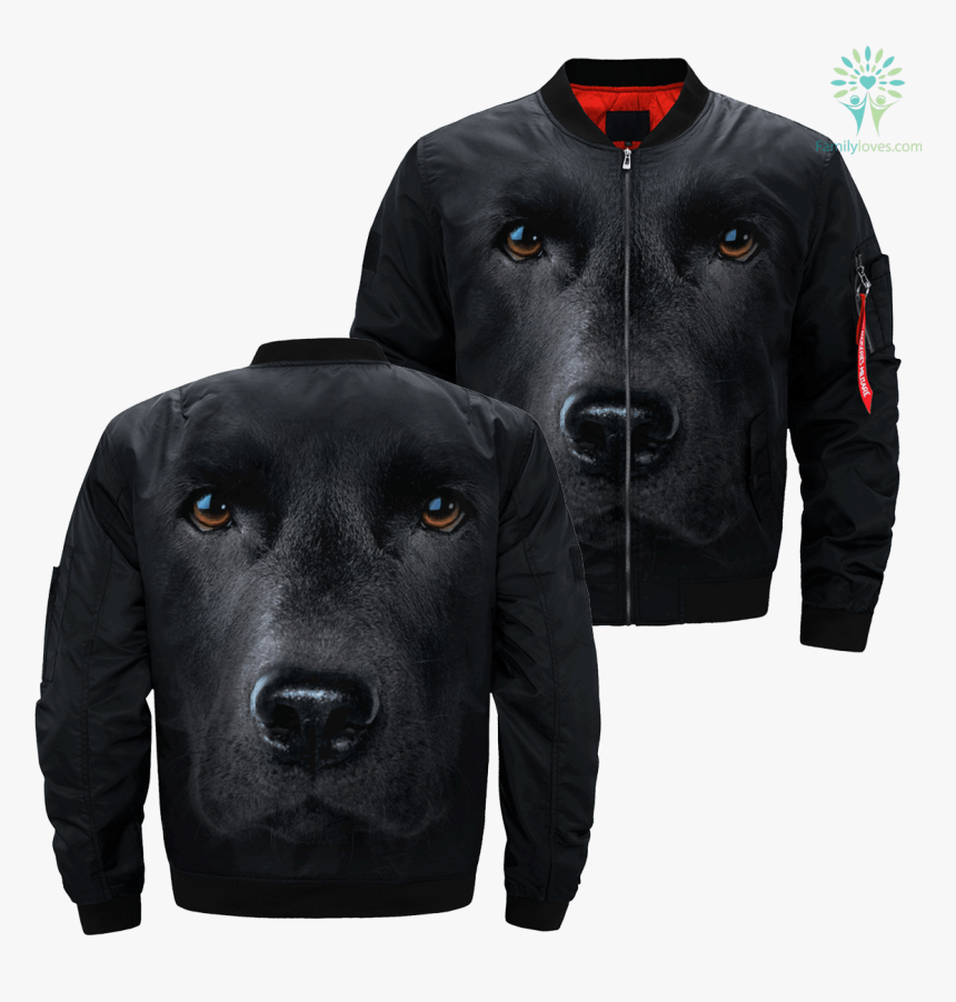 Black Lab Over Print Jacket %tag Familyloves, HD Png Download