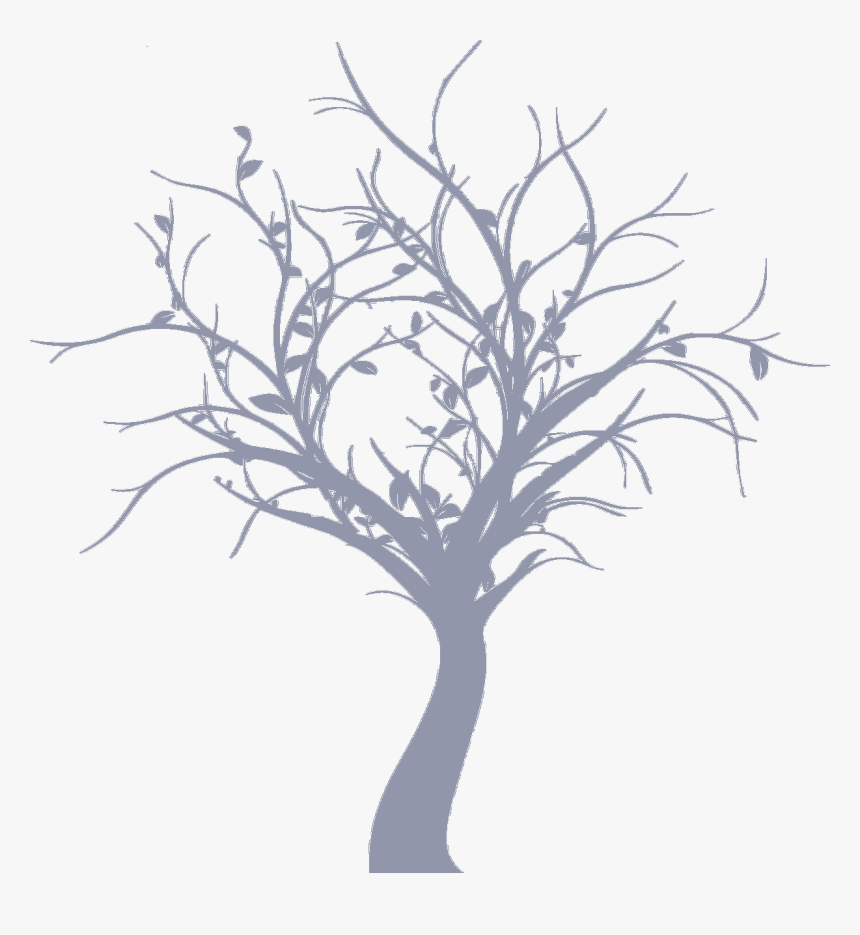 Clip Art Tree Branch Silhouette Shrub, HD Png Download